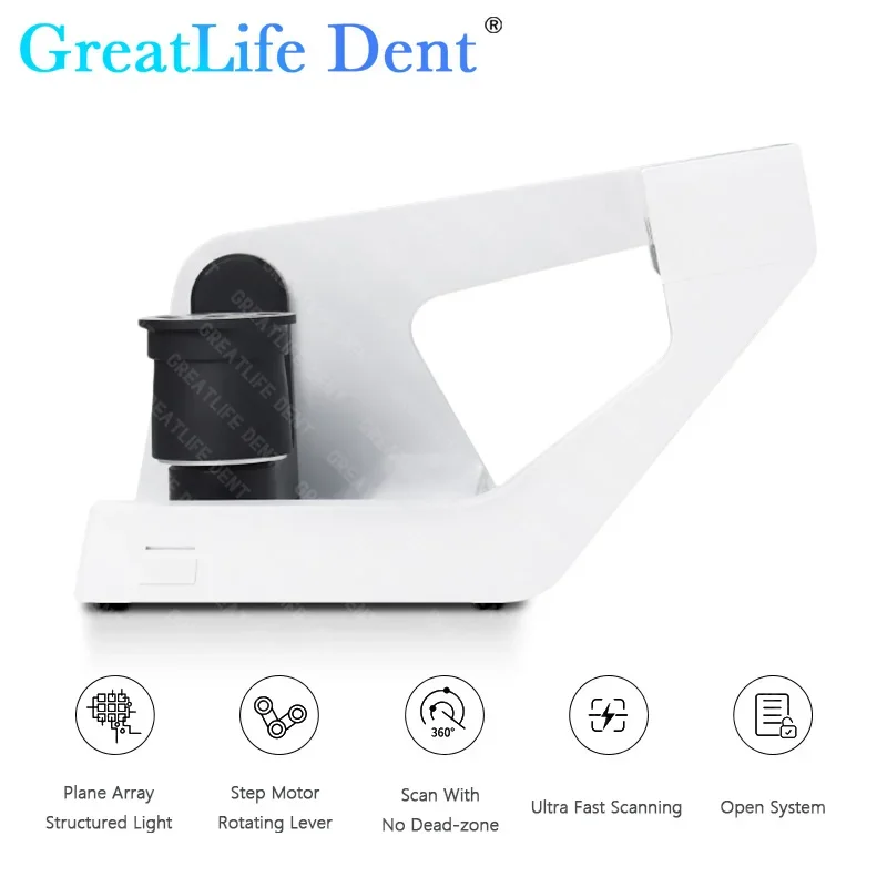 GreatLife Dent Digital Scanner Dental 3D Scanner 3 Mega Pixels Blue Light For Desktop Superfast Scanning CAD CMD CE ISO Approved