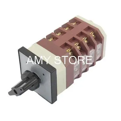 

AC 380V 16A 16 Screw Terminal Locking NO NC Cam Combination Changeover Switch