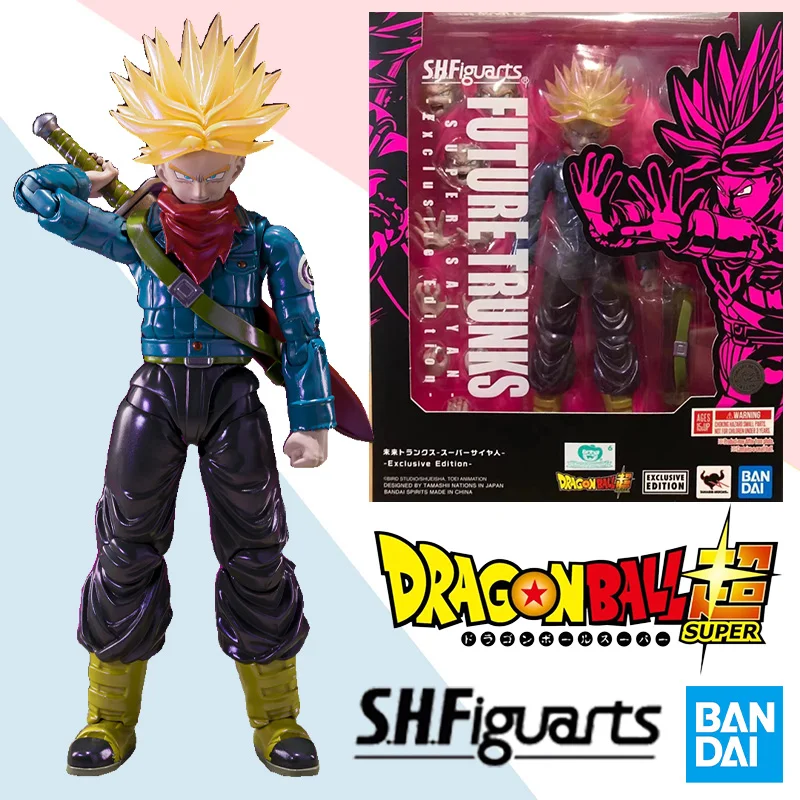 

Bandai Anime Action Figure Dragon Ball Super SHFiguarts Saiyan FUTURE TRUNKS SDCC Exclusive Edition Finished Model Toy Gifts