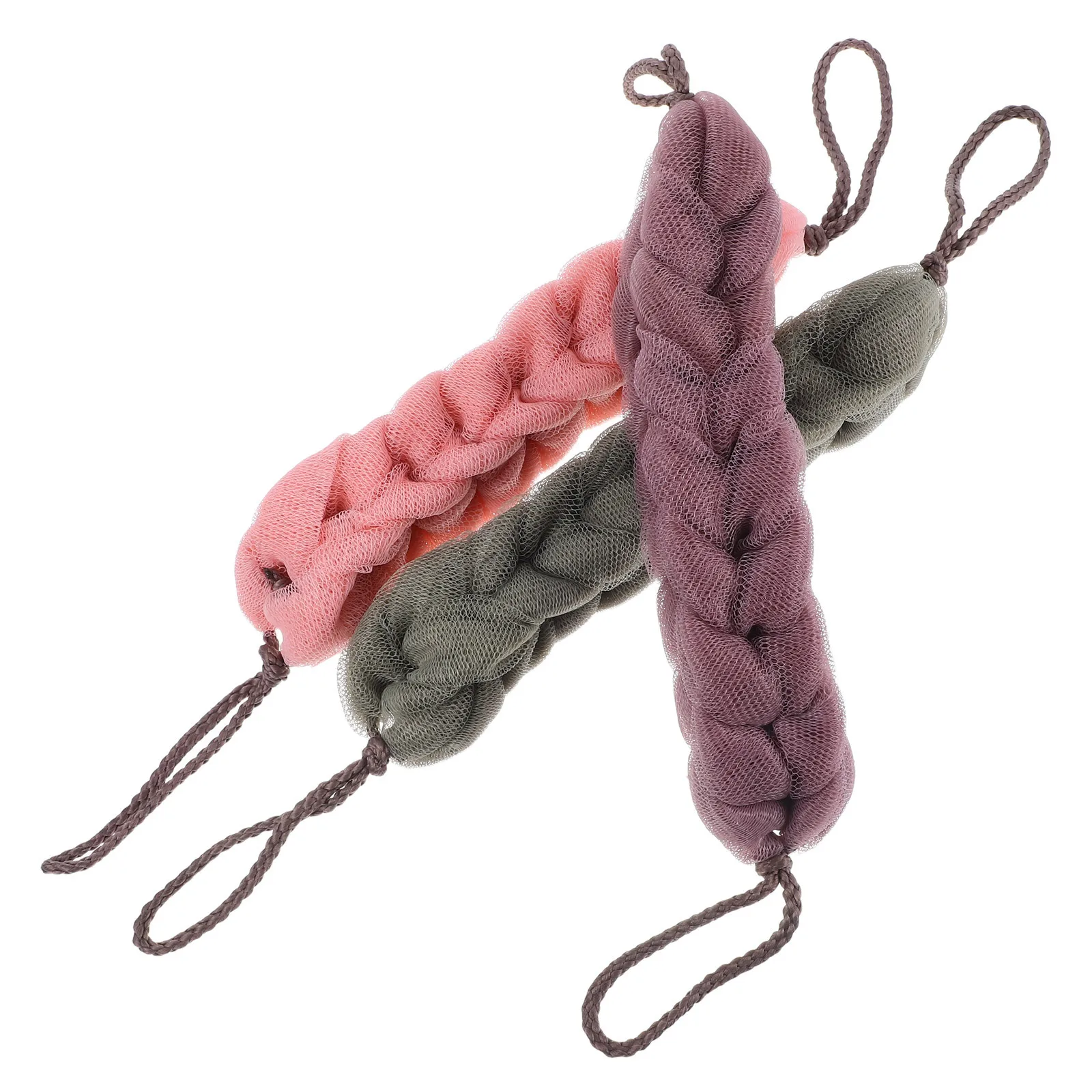 3 قطعة لمط التقشير الظهر الغسيل منشفة البولي ايثيلين شبكة رغوة لطيف الجسم مقشر دش حمام أداة تنظيف الجلد العميق السلس