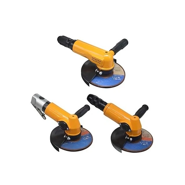 Moedor angular pneumático portátil SJ125B para aplicações de moagem, corte e lixamento