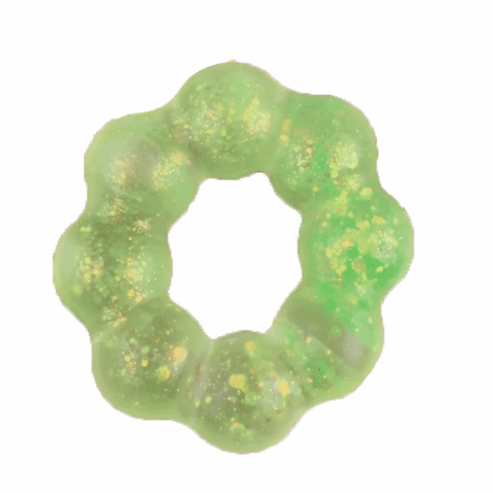 Sequin Donut Maltose Fidgets Toys Elasticity Fun Squeeze Maltose Decompression Bracelet Soft Maltose Texture