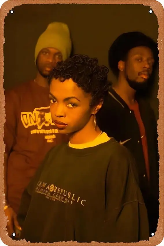 Постер The Fugees 8” x 12” Винтажная металлическая табличка для декора стен дома, бара или мужской комнаты.