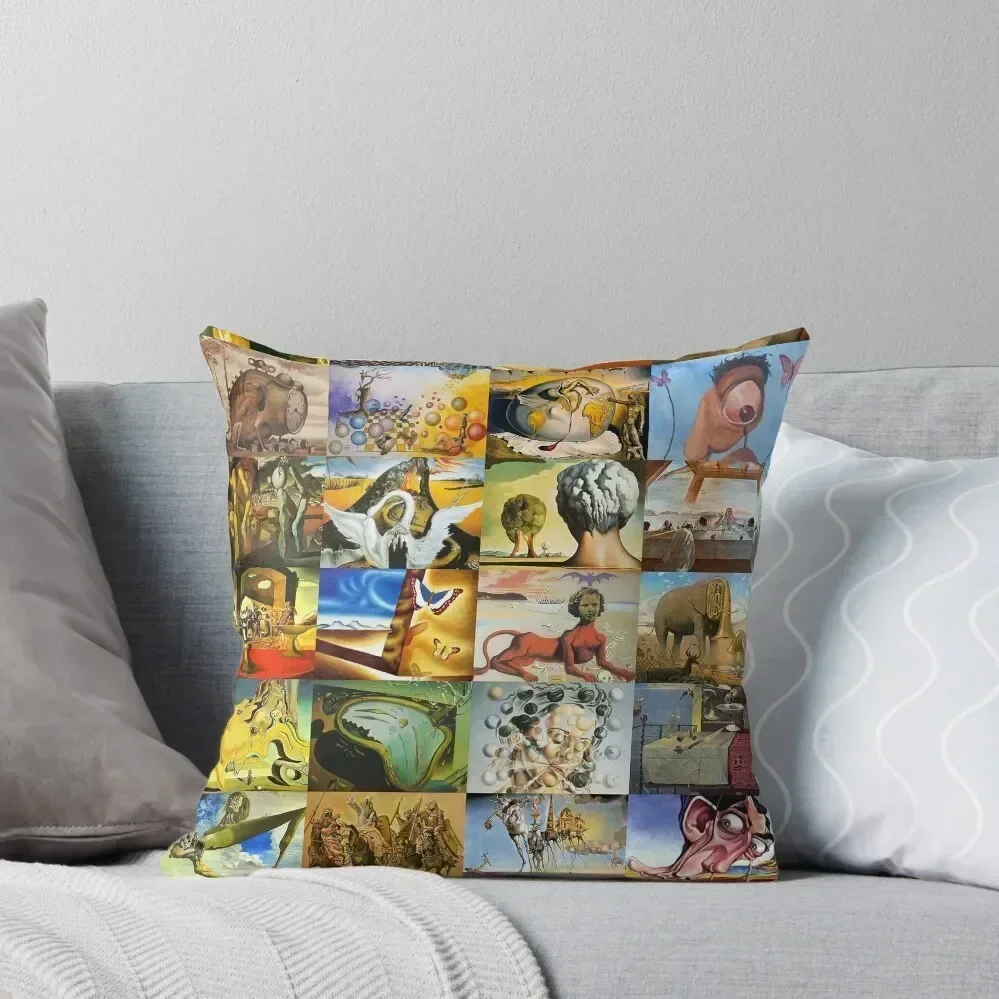 

Salvador Dali Throw Pillow ornamental pillows Couch Cushions autumn pillowcase pillow