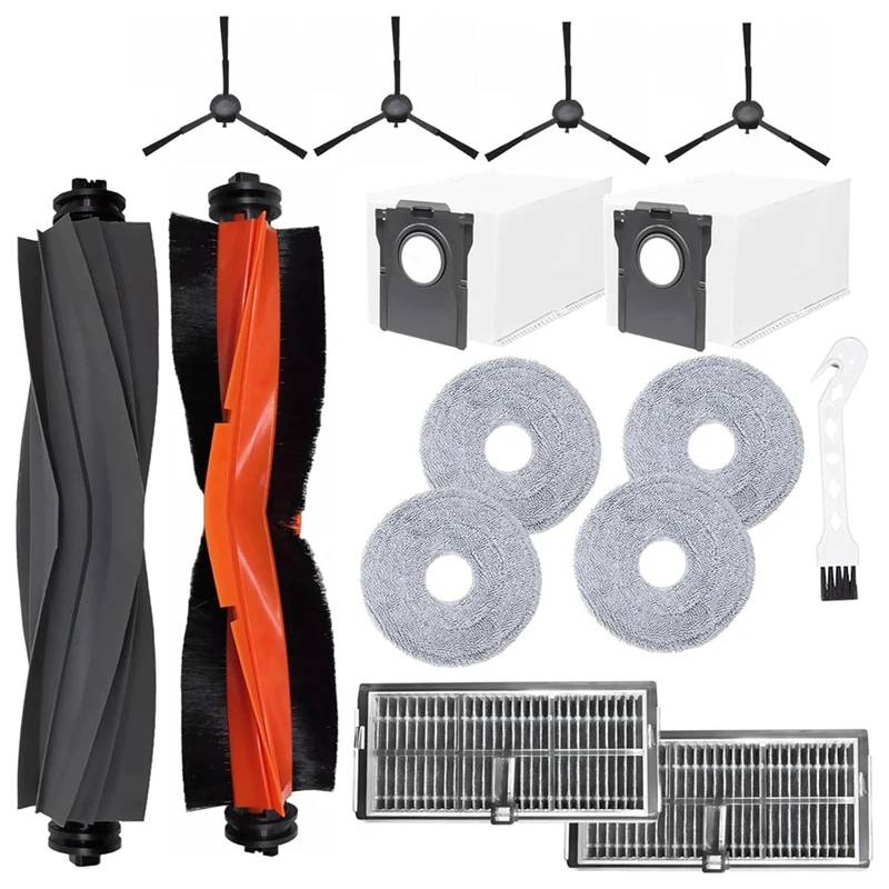 

B02C-For Dreame L10s Pro Ultra Heat / X30 Ultra / X30 Pro Plus/ X30 Pro Ultra Vacuum Cleaner Main Side Brush Filter Mops