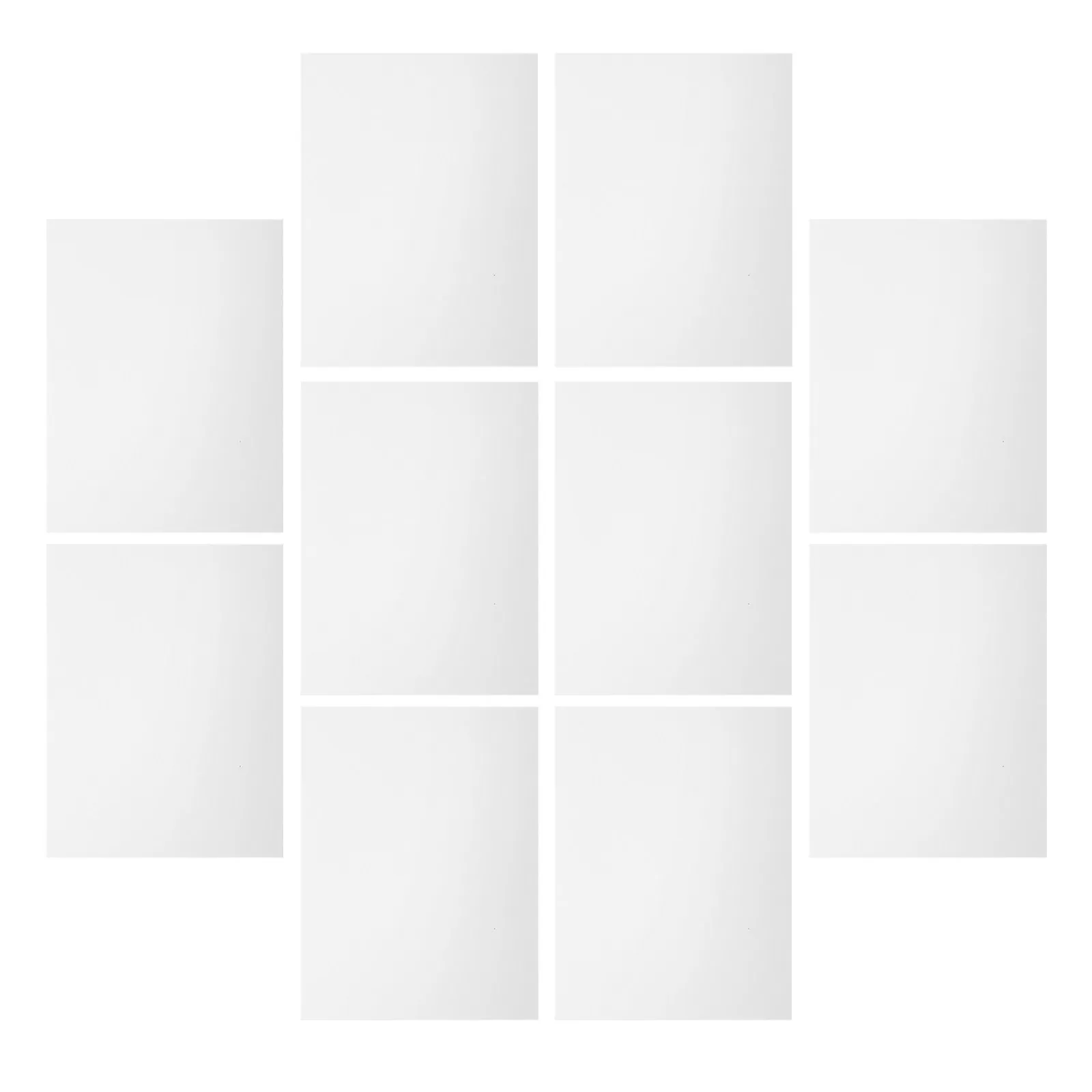 10Pcs Vinyl Siding Hole Patch Repair Kit Self Adhesive White Wall Fence Patch Sticker 6.3x4.8in Vinyl Repair Tape for Exterior