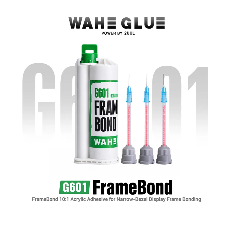 2UUL WAHE G601 FrameBond 10:1 Acrylic Adhesive for Narrow-Bezel Display Frame Bonding Phone LCD Screen Back Cover Glass Repair