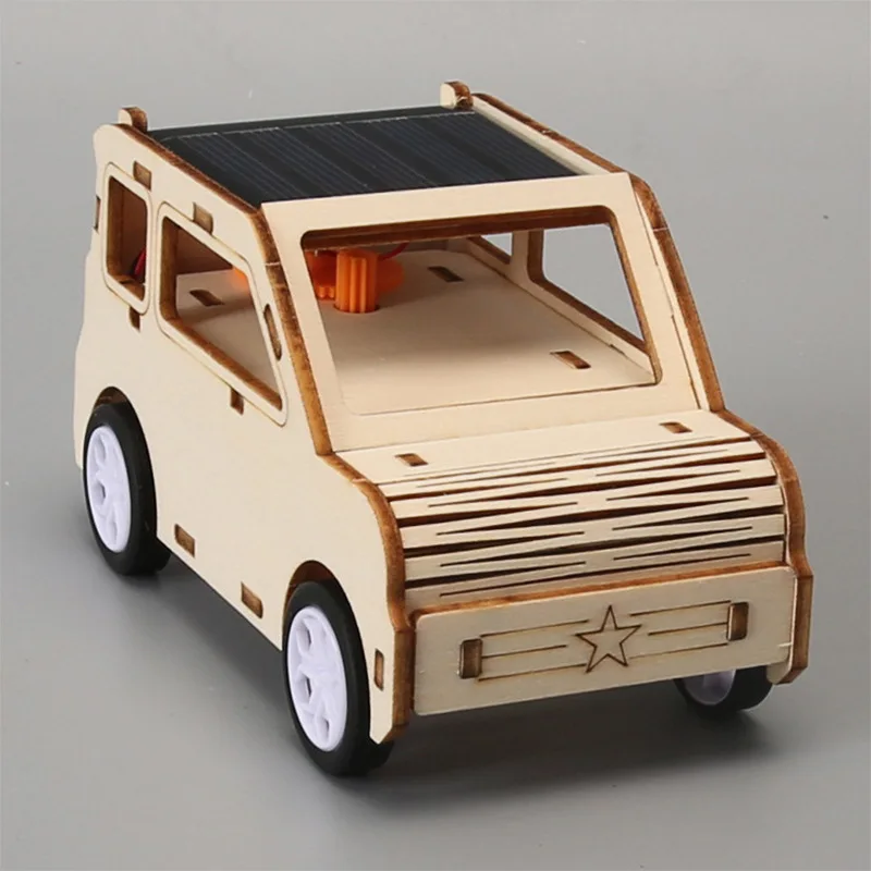 ชุดประกอบรถยนต์พลังงานแสงอาทิตย์ DIY สำหรับนักเรียน ทดลองวิทยาศาสตร์ ของเล่นเสริมการเรียนรู้