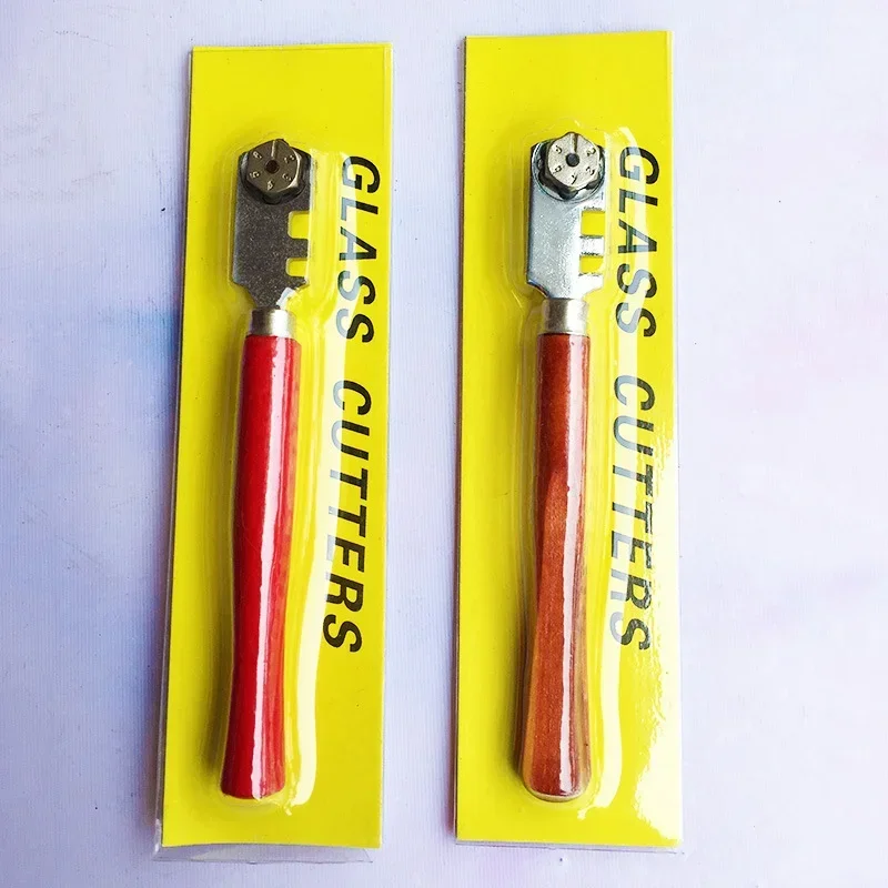 Multifunctional Portable 6 Wheel Glass Cutter Round Flat Cutting Tool  Glass Knife Craft Cutting Tool Cutting Glass Tile