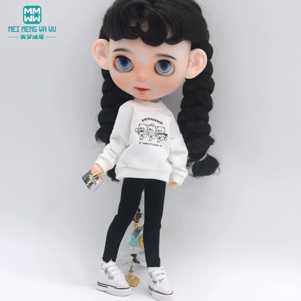 Suitable for 28-30cm Blyth Doll Clothes Fashion Sportswear Set for Blyth Azone OB23 OB24 Doll Accessories