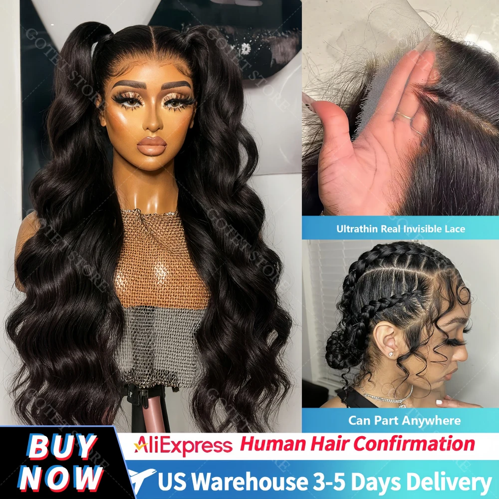 

Парик из натуральных человеческих волос Body Wave с настоящим кружевом, предварительно вырезанный, натуральный черный, парик 360 Full Lace, парик HD Lace 13x4, парик из натуральных человеческих волос с ультра-приталенным кружевом 5x5