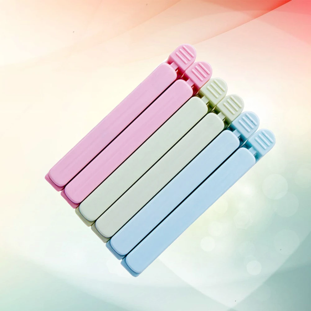 

30pcs Food Bag Clips Snacks Sealing Clip Fresh-Keeping Clamp Sealer for Kitchen Home Dormitory (Mixed Colors, Large Size+Small S