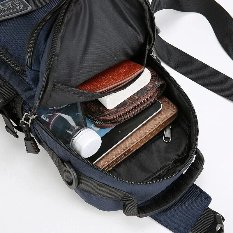 Travel Hiking Casual Men's Chest Bag Waterproof Oxford Small Shoulder Bags Cycling Sling Bag Outdoor Sport Travel Crossbody Bag