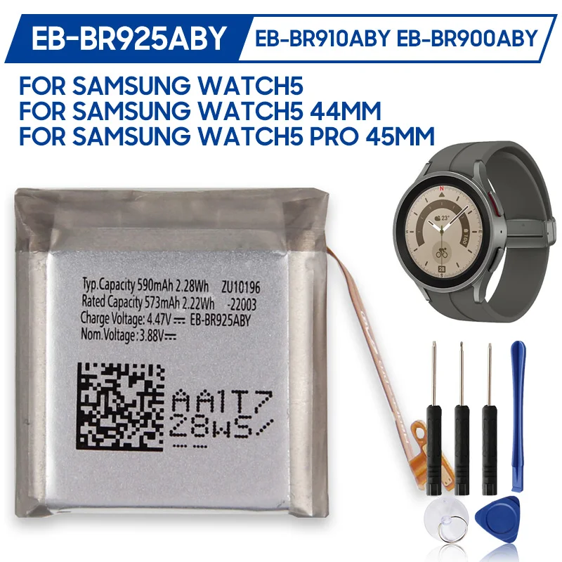 

Replacement Battery EB-BR900ABY EB-BR910ABY For Samsung Galaxy Watch5 40mm 44mm Watch5 Pro 45mm EB-BR925ABY