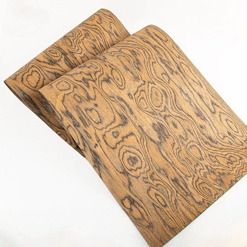58x250cm Yellow Burl Engineered Wood Veneer for Modern Furniture, Interior Design & Decorative Surface Applications