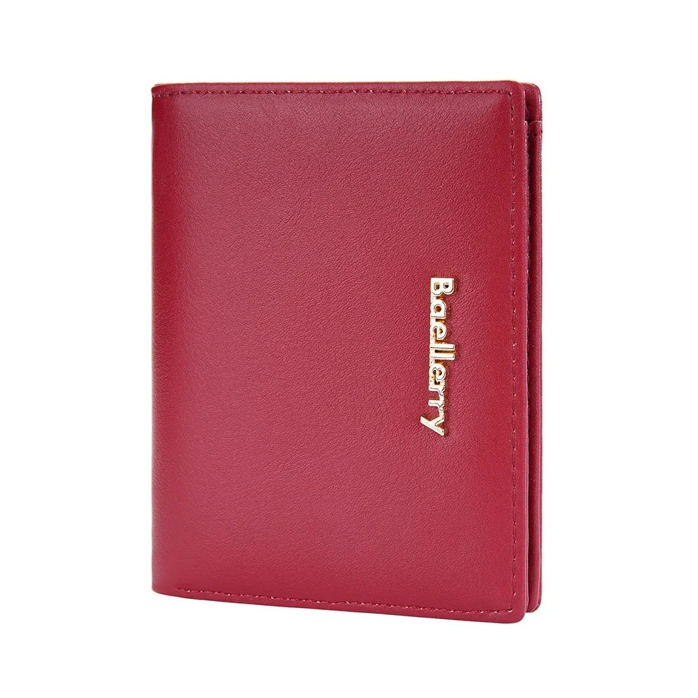 New Luxury Women PU Leather Wallet Short Zipper Coin Wallet Money Clip Card Holder Classic Female Fashion Solid Simple Purse Bag