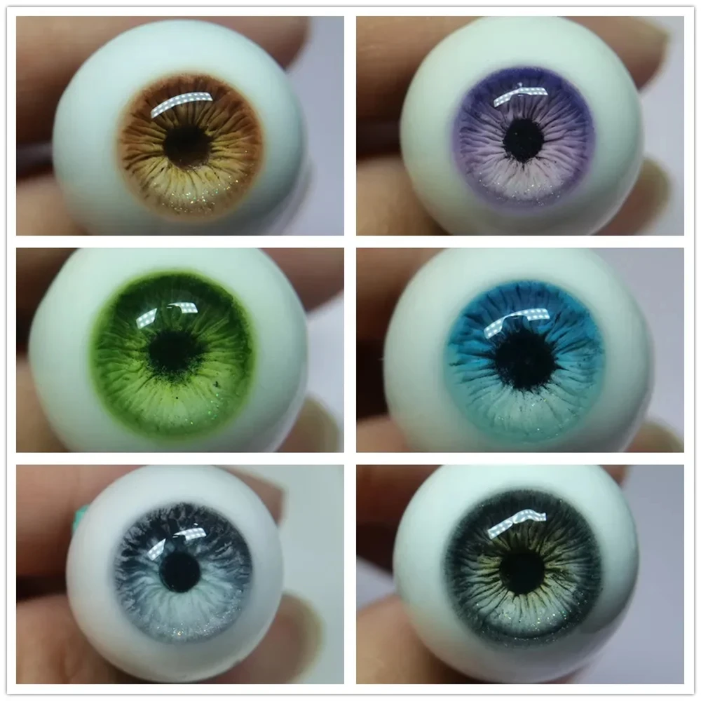 Eyeball Eyes 8/10/12/14/16/18/20mm For 1/3 1/4 1/6 Bjd Ob11 Human Eye Pattern Diy Girl Toys Dress Up Accessories