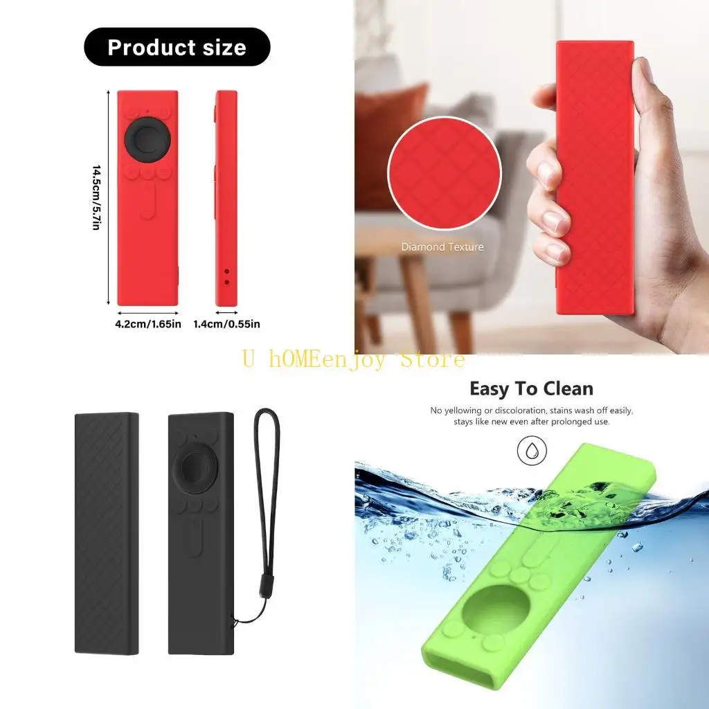 B0KF Glowing Remote Cover For Lingxi Remote 2nd Gen Controllers Fingerprint Resistant