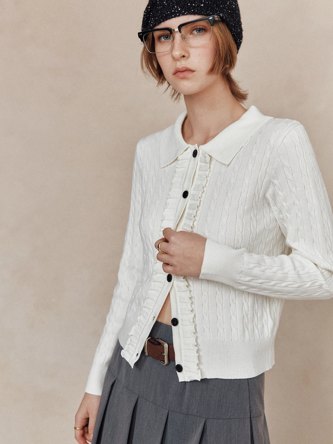 Retro Sle Woolen Kn… - image