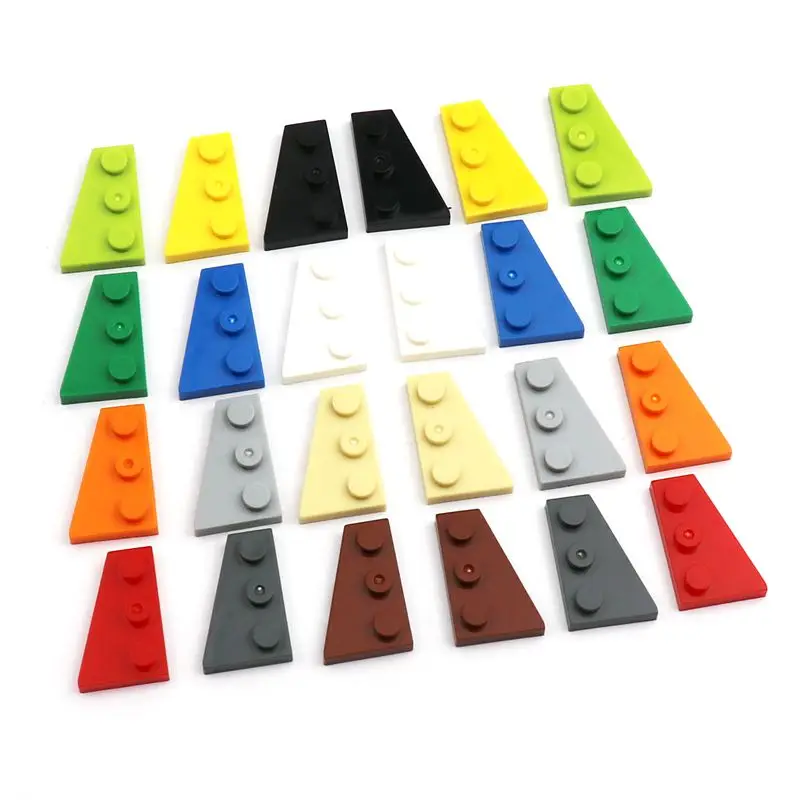 20 Pieces MOC Parts 43722 43723 Wedge Plate 3 x 2 Left Right Building Blocks Speical Bricks Toys for Children