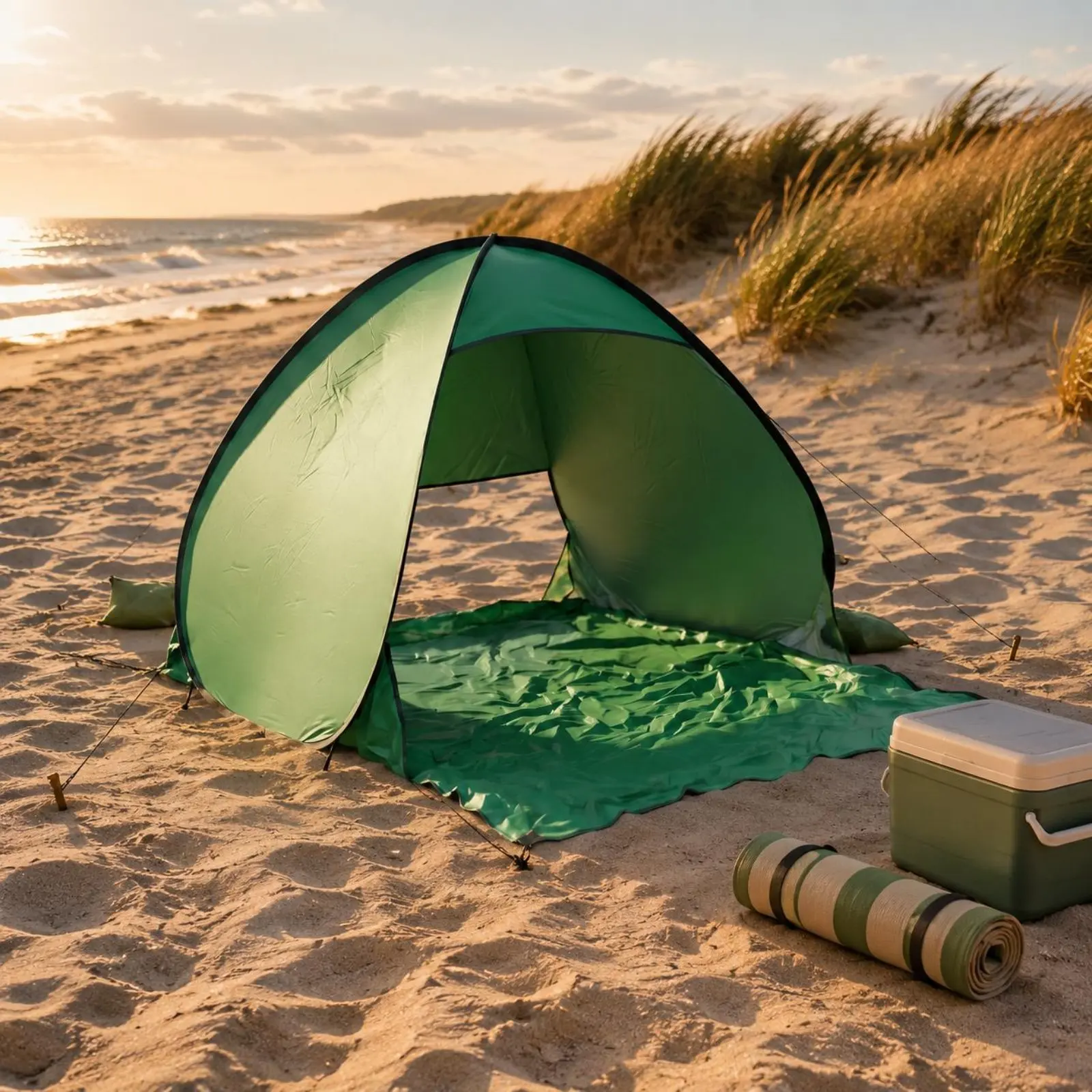 Automatic Beach Shelter Lightweight Instant Setup Beach Tent Sun Shade Canopy Windproof Automatic Shade Tent Waterproof for Park