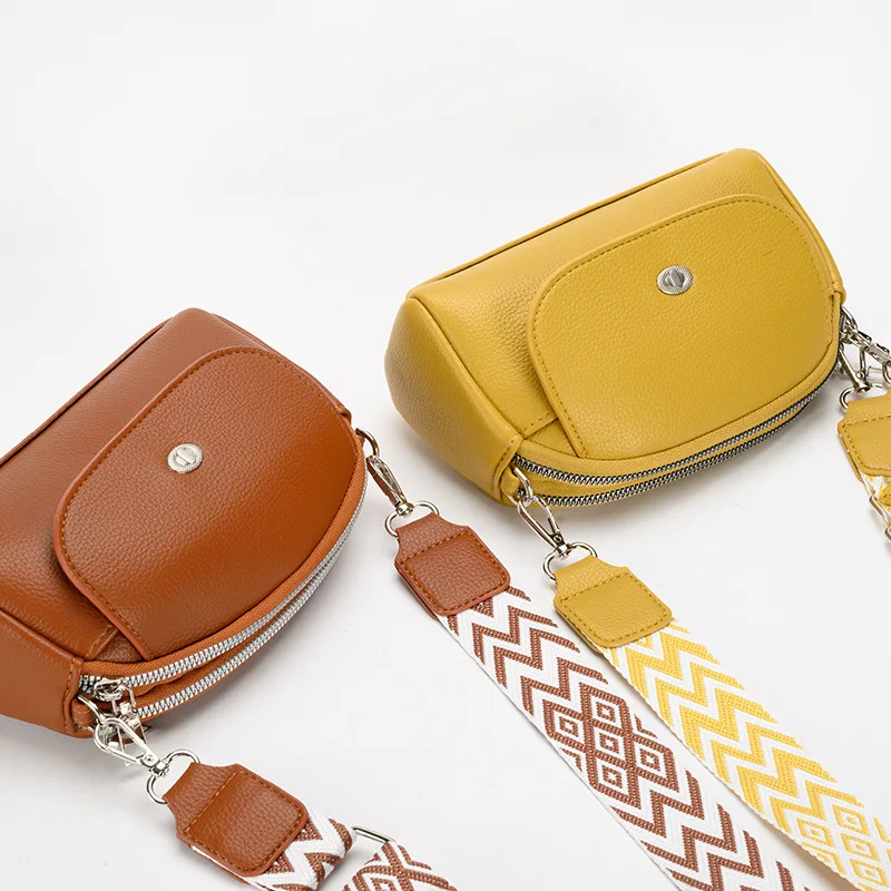 الكورية نمط ركاب واحد الكتف Crossbody زلابية حقيبة INSNiche عالية الجودة واسعة حزام الكتف السيدات حقيبة الهاتف