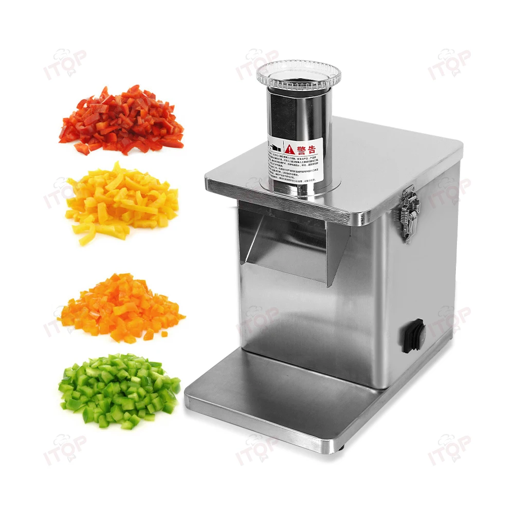 ITOP Multifunctional Vegetable Slicer Automatic Electric Potato Fruit Commercial Pellet Radish Cutting Machine 5 Size Blades