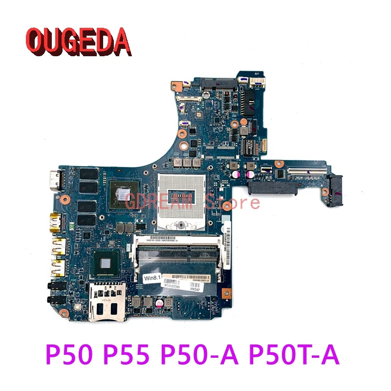 

OUGEDA H000057700 For Toshiba Satellite P50 P55 P50-A P50T-A Laptop Motherboard HM86 DDR3L GT740M GPU MAIN BOARD full tested