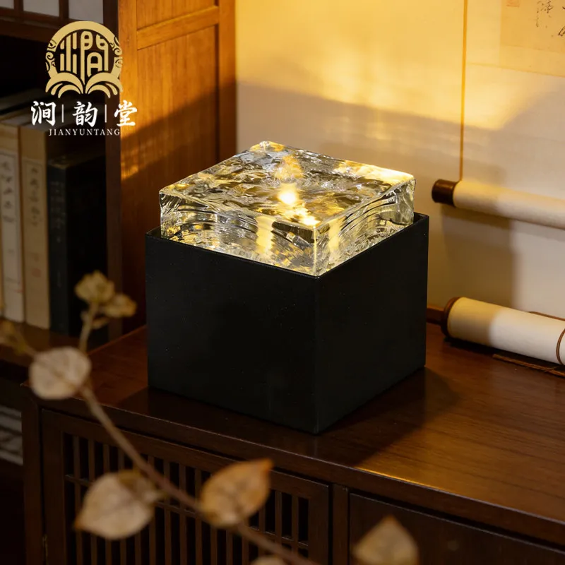 Circulating water entrance, living room, office decoration opened, housewarming, modern simple small water feature