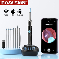 WiFi Endoscope 4.2mm 1080P Ear Picker Camera with Ear Spoon Base for iOS/Android Ear Cleaning Otoscope with Ear Wax Removal Tool