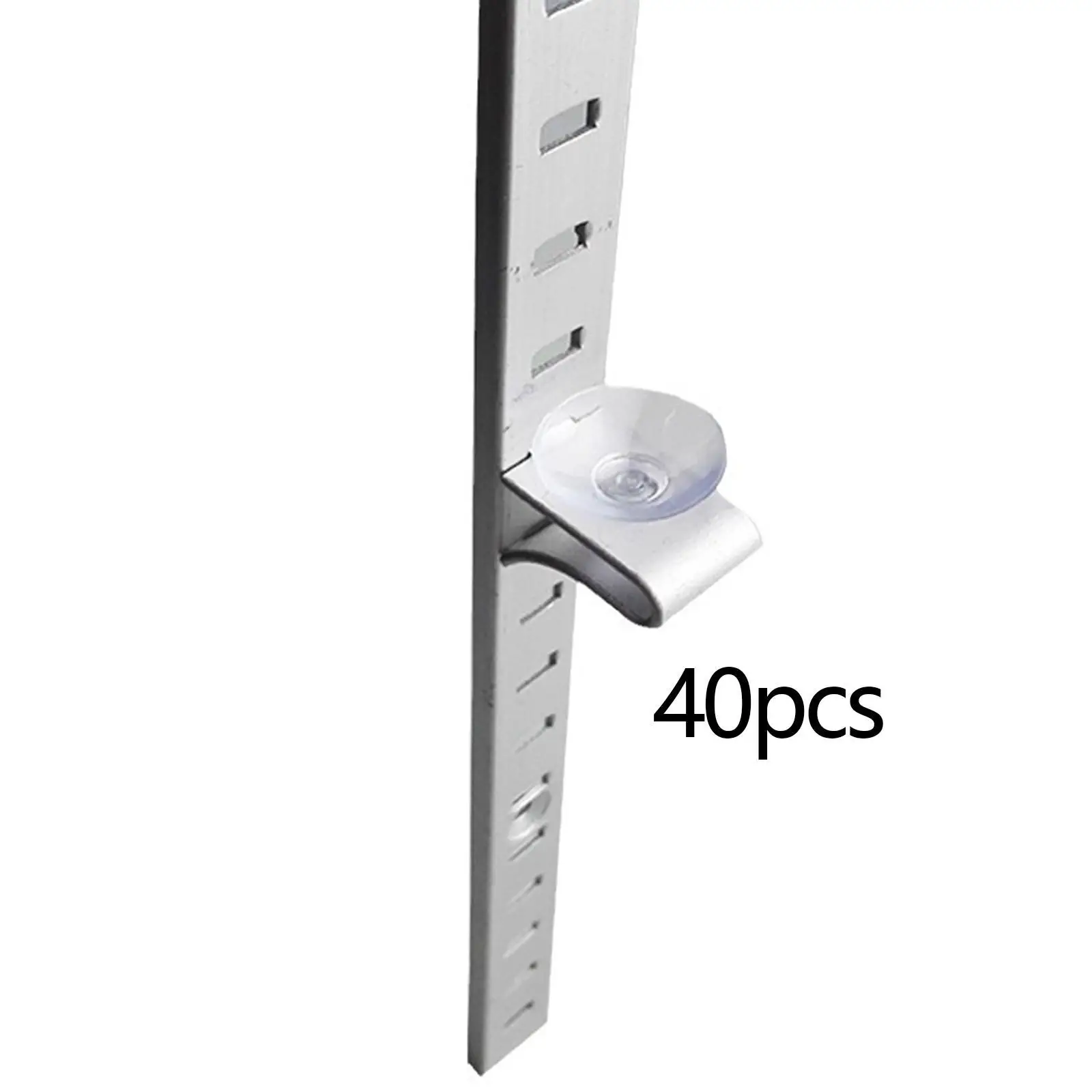 40 Pieces Pilaster Shelf Support Clip Cabinets Shelf Pegs Sturdy Glass Shelf Holder Bookshelf Versatile Wardrobe Shelf Clips