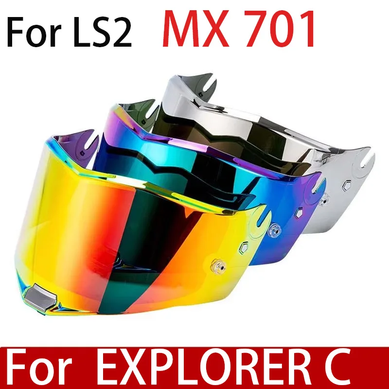 MX-701 Motorcycle Helmet Visor Lens For LS2 MX701 Replace Anti-UV Anti-Scratch Dustproof Windshield Helmets Visors