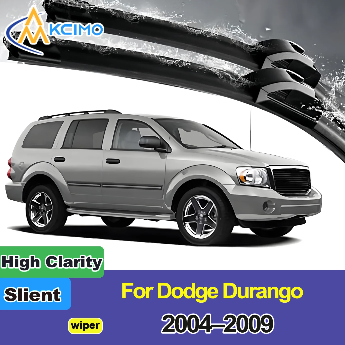 

KCIMO 2PCS New Wiper Blades for Dodge Durango HB 2004-2009 Chrysler Aspen Front Windshield Auto Wipers Blade Accessories 2009