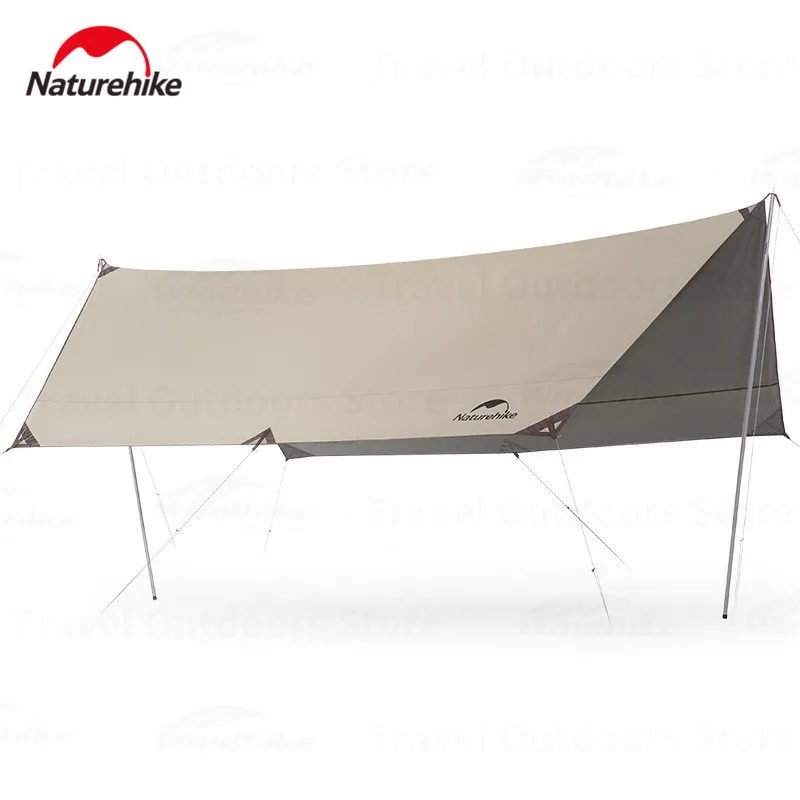 Naturehike TI BLACK Fabric Canopy Sunshade 150D Polyester UPF50+ beach sunshade Camping PU2000mm Awning 6-8P Garden Party Canopy