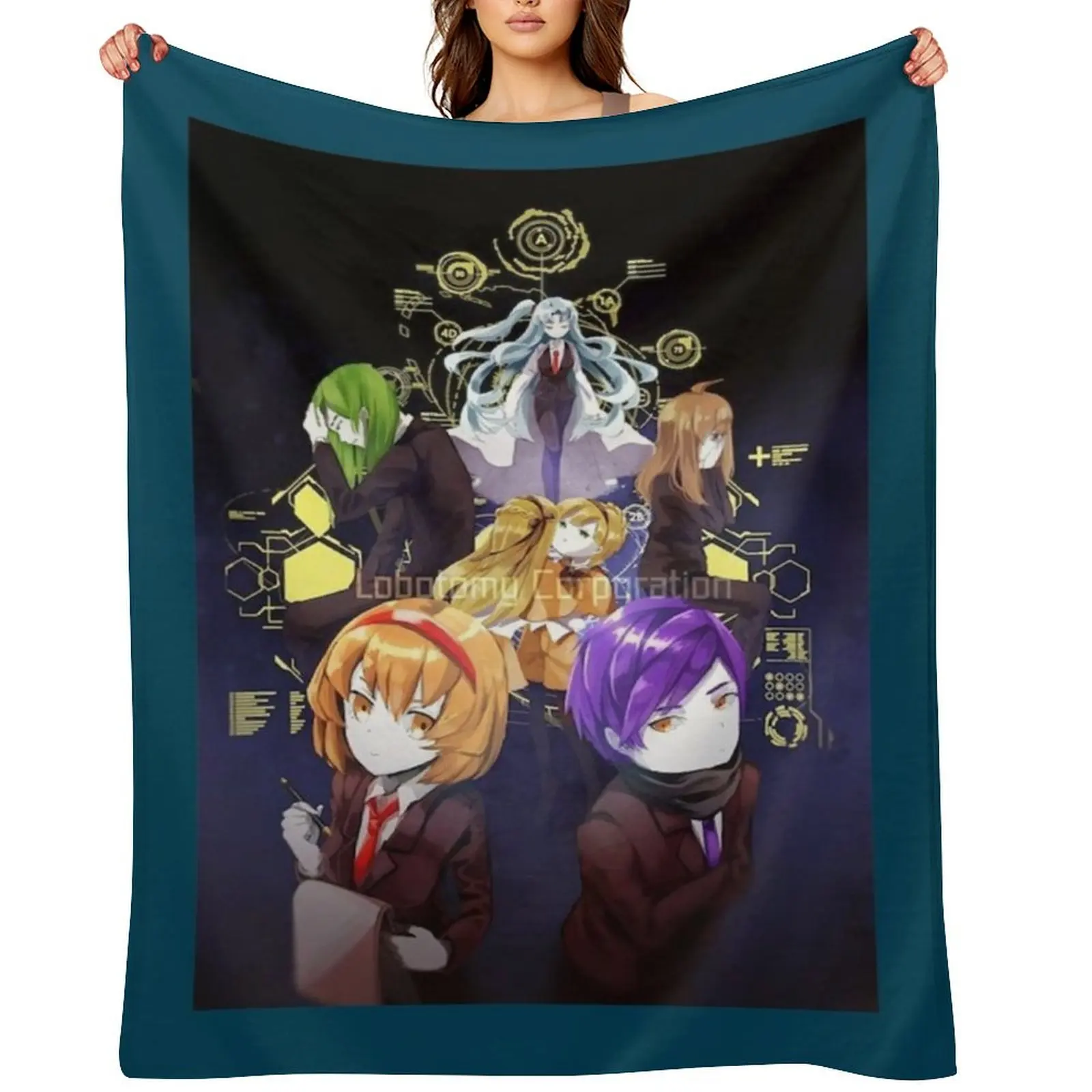 

Aesthetic kawaii Lobotomy Corporation Throw Blanket Winter beds Bed wednesday valentine gift ideas Blankets