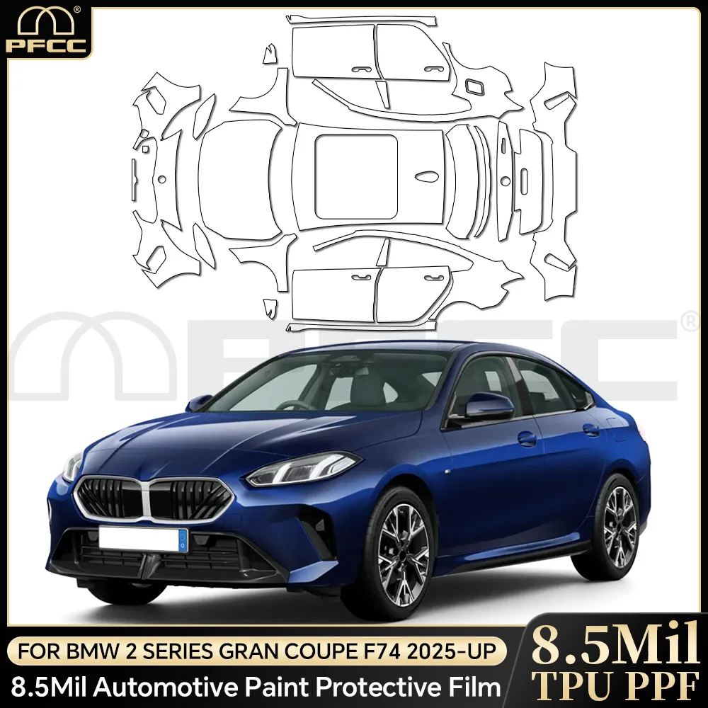 

For BMW 2 Series Gran Coupe F74 2025 TPU Scratch Resistant Car Paint Protection Film Pre-cut PPF Kit Clear Decal Accessories ﻿