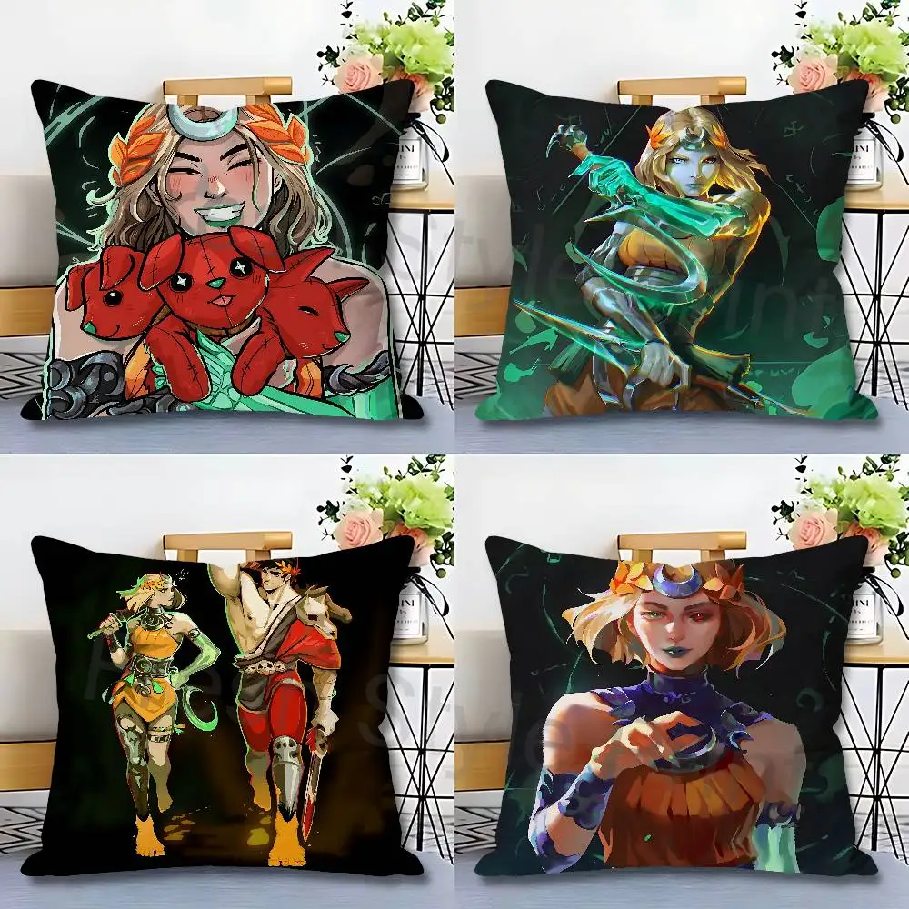 

Z-Zagreus M-Melinoe Hades Pillow Cases for Bedroom Living Room Sofa Home Decor Polyester Cushion Cover with Zipper
