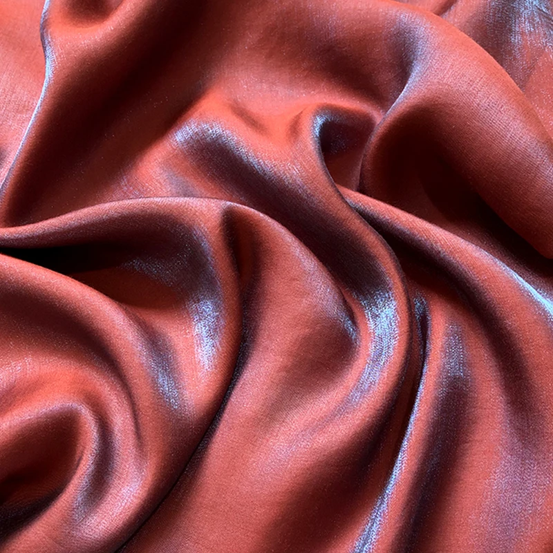 Mulberry Silk Linen Rayon Blend Fabric, DIY Material for Sewing, Cut by the Meter, 150cm Width