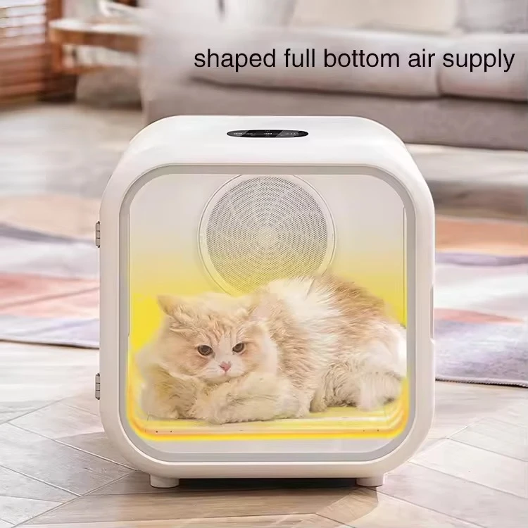 Automatic Smart Pet Hair Drying Box Small Dog Cat Pet Dryer Room Constant Temperature U-shaped Full Air Supply Pet Nest 62L