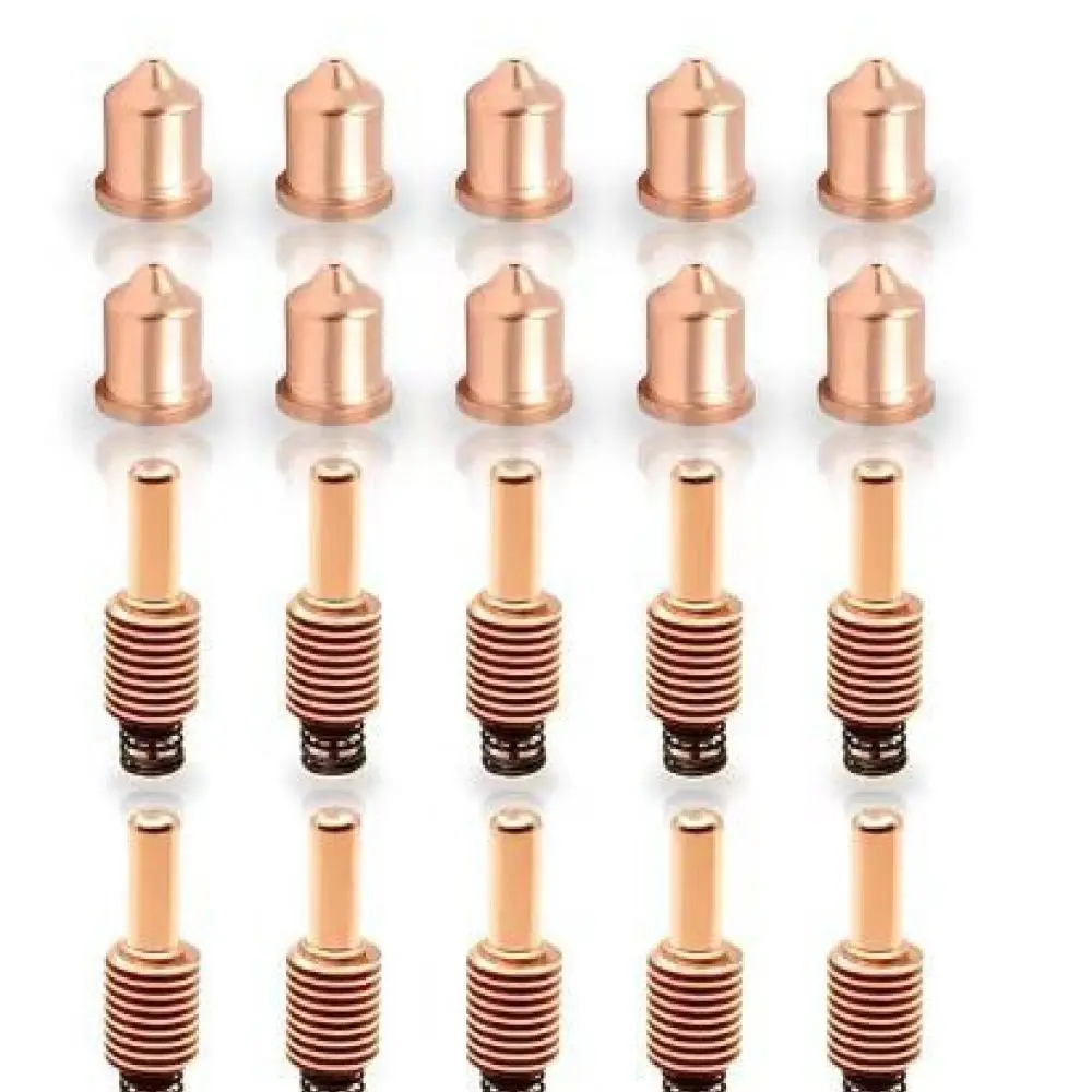 Plasma Cutting System Consumables Electrode Nozzle Shield Cap Set Replacement Parts Professional Metal Welding Bench Tools