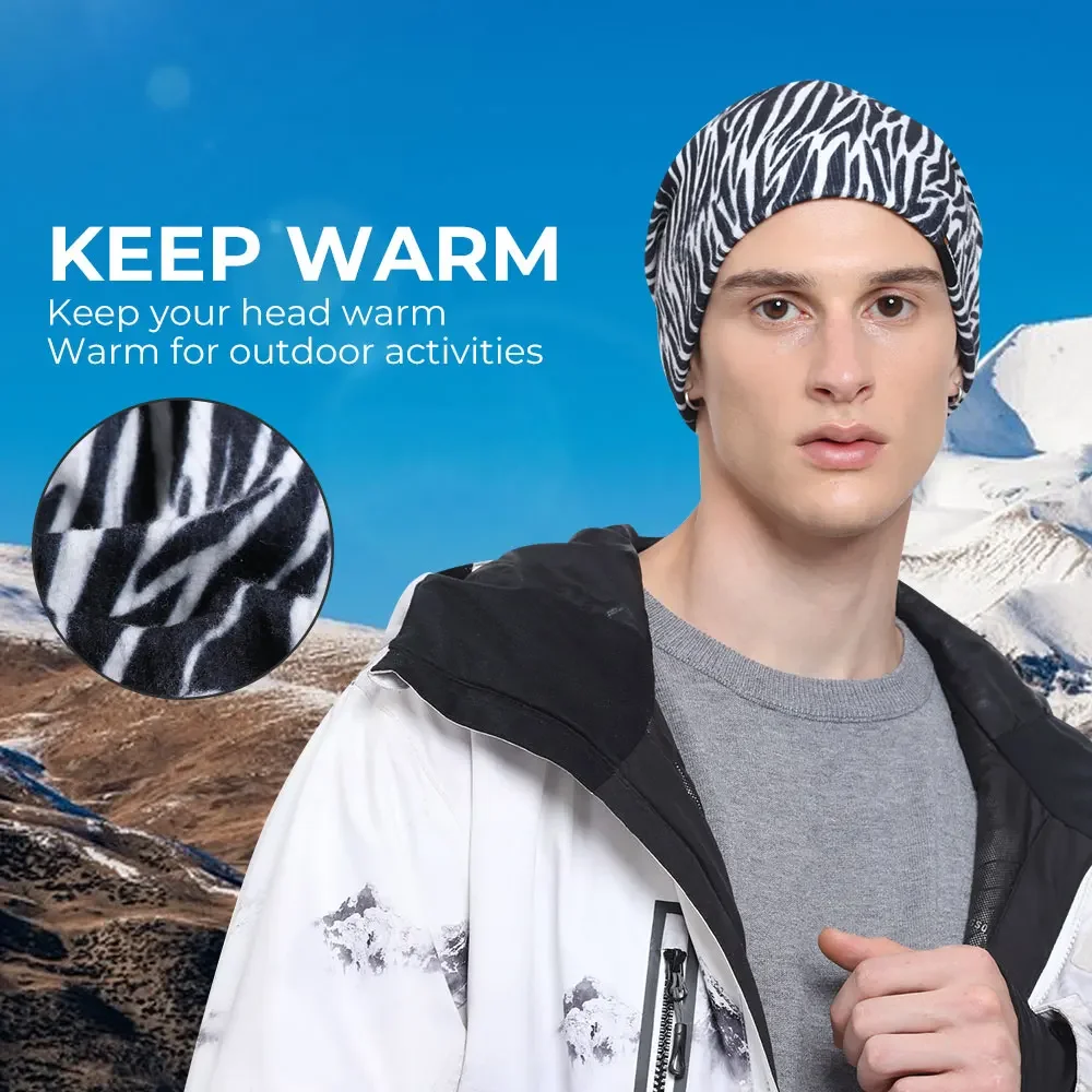 Cold Weather Running Hats Winter Thermal Beanies Ski Snowboard Windproof Soft Caps Sports Hiking Cycling Stretch Cap Men Women