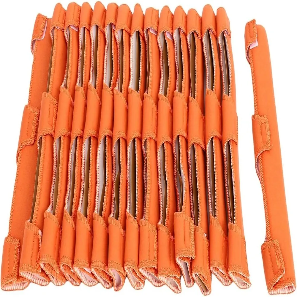 20PCS Durable Orange Hard Hat Sweatband Adjustable Air Cushion Helmet Sweatband Reusable Hook And Loop Cotton Sweatband