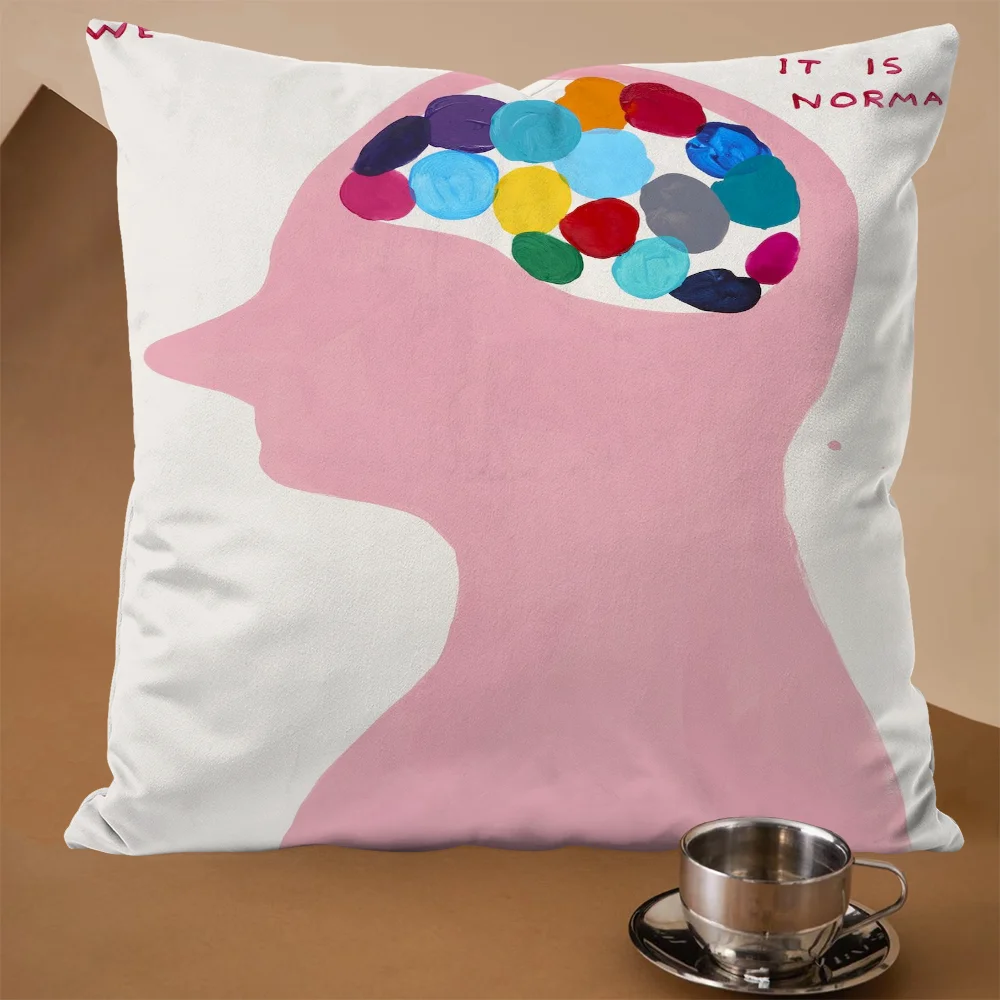 

David Shrigley Brief Strokes House Decoration Living Room Decoration Decorative Cushions for Decorative Sofa Pilow Covers Home