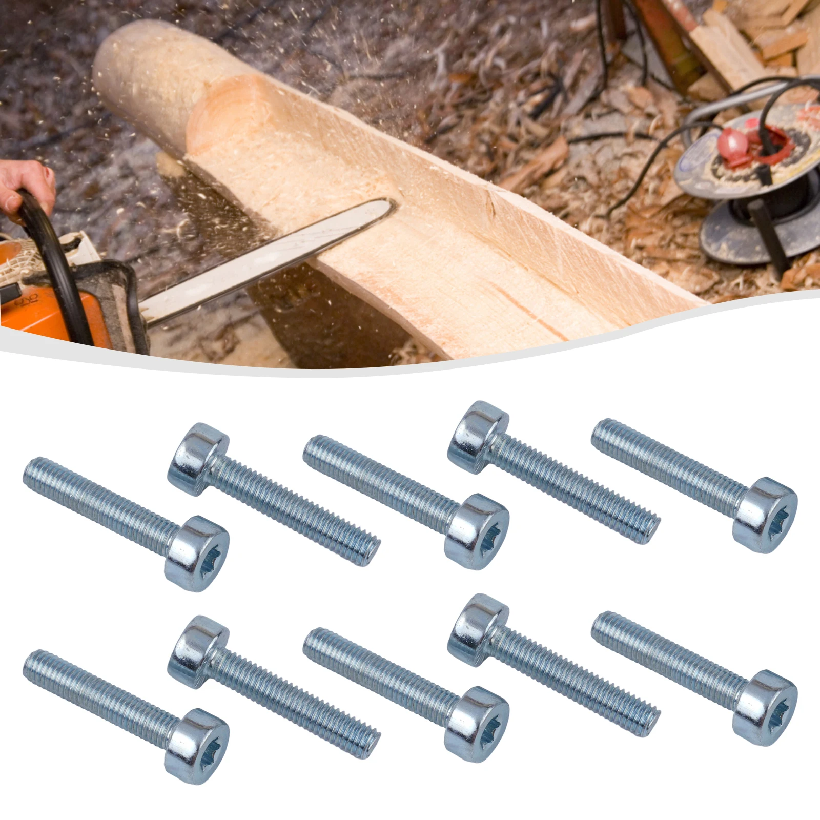 10PK T27 for torx Bolts M5x25mm Compatible with for oleo-mac for Lawn Mower Replacement Parts 9022 341 1050 10PK