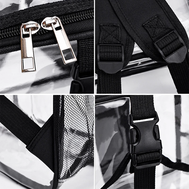 Mochila de pesca PVC transparente impermeable para viajes y senderismo - imagen 3