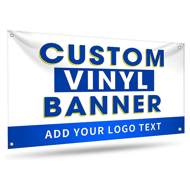 Custom Printing Promotional Outdoor Advertising PVC Flex Banner Mesh Banner Vinyl Banners With Hem And Grommets