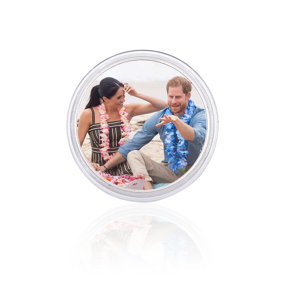 Prince Harry and His Wife Commemorative Coins High-quality Art Craft Challenge Coin Commercial Collection Holiday Gift