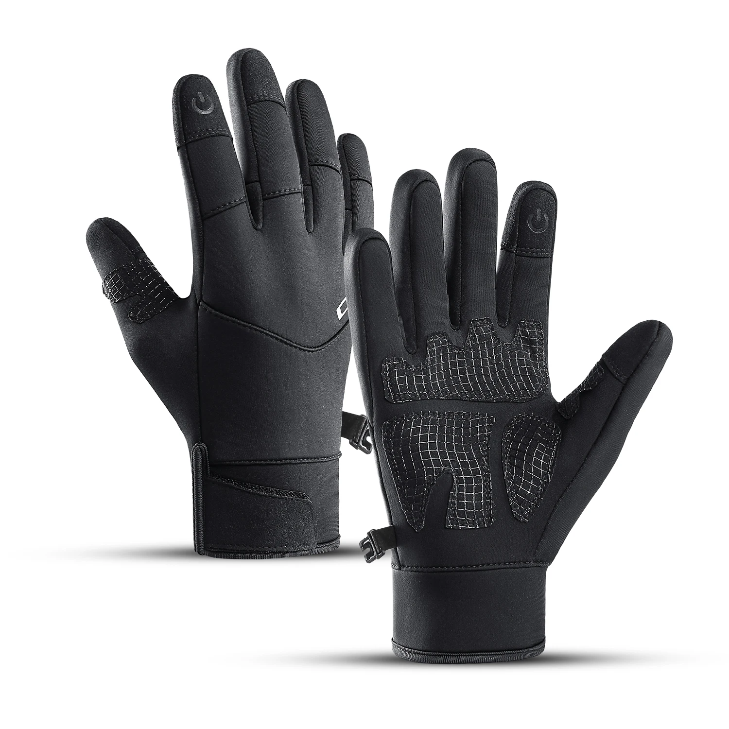 Winter Outdoor Sports Gloves Windproof Fleece Thermal Gloves Touchscreen Anti-slip Unisex Cycling Bicycling Motorcycle Gloves