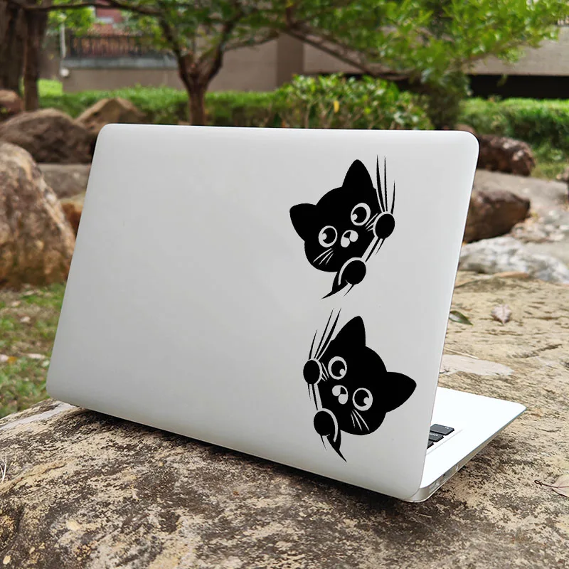 Cute Kittens Vinyl Creative Laptop Skin Sticker for Macbook Decor 13