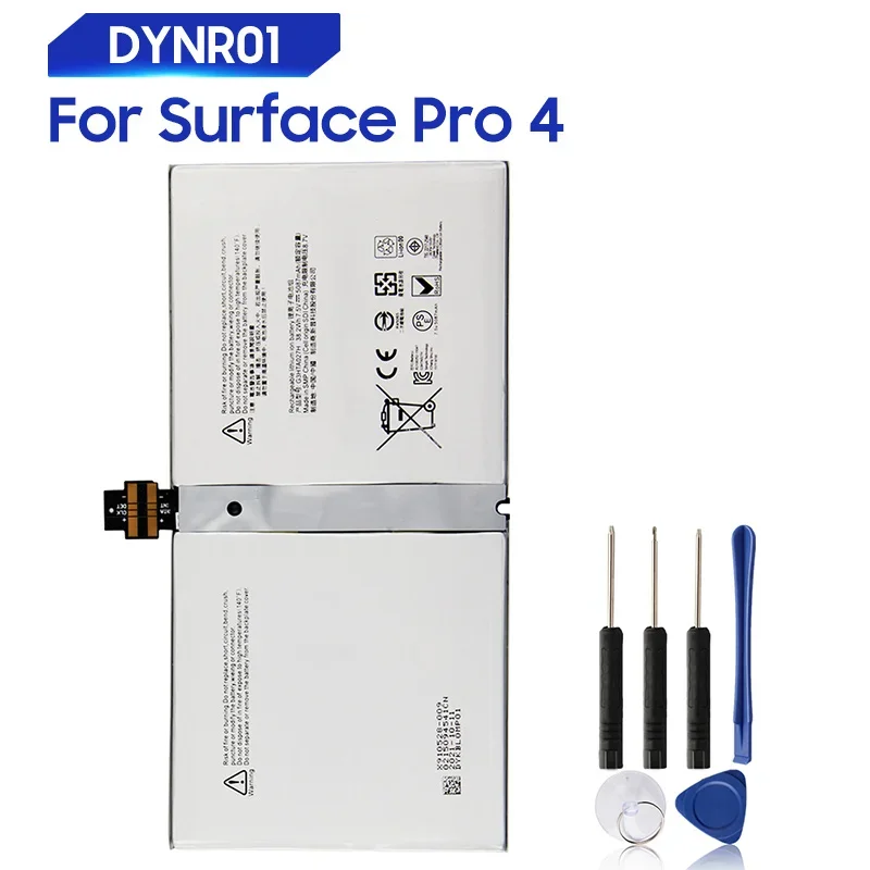 Replacement Battery DYNR01 For Microsoft Surface Pro 4 Pro4 G3HTA027H 1724 Rechargable Batteries 5087mAh